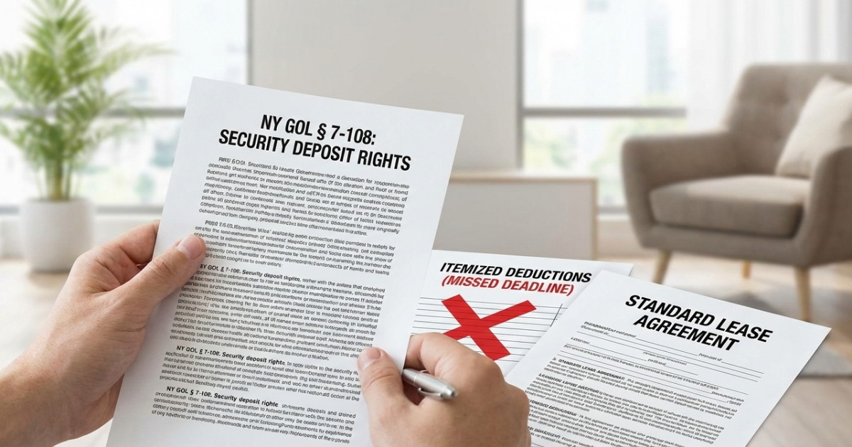 Think You Don't Have a Case? Here's What Most NY Tenants Get Wrong About Security Deposits